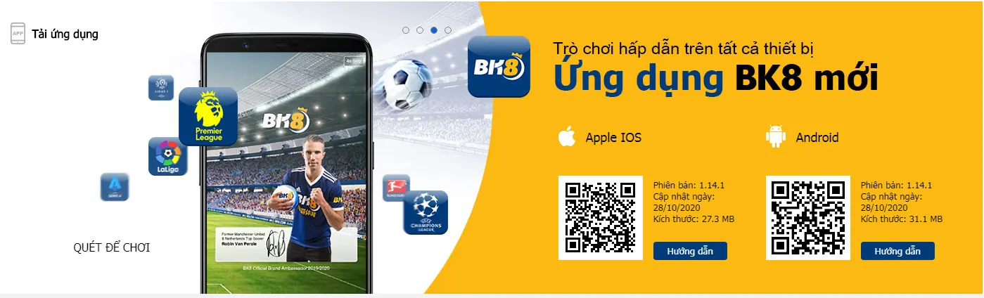 Ứng dụng BK8 tiện lợi